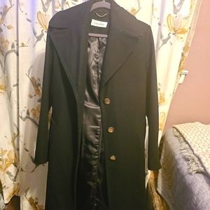 Calvin Klein black trench coat